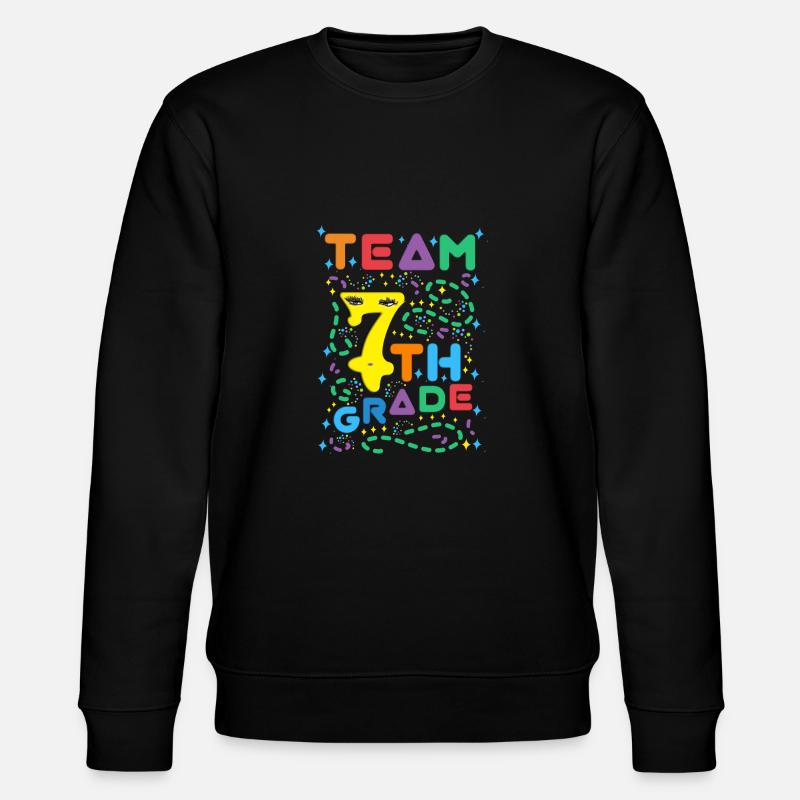 7THGrade - Seven Grade - Seven Grader - Stanley/Stella Unisex Bio-Sweatshirt CHANGER  - Schwarz