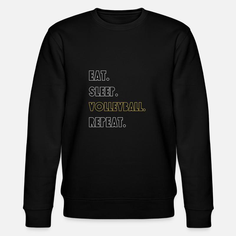 Volleyball - Stanley/Stella Unisex Bio-Sweatshirt CHANGER - Schwarz