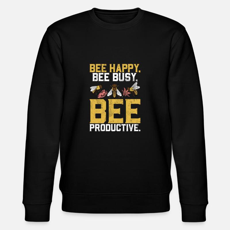 Cadeaux abeille - Sweat bio CHANGER Stanley/Stella Unisexe - noir