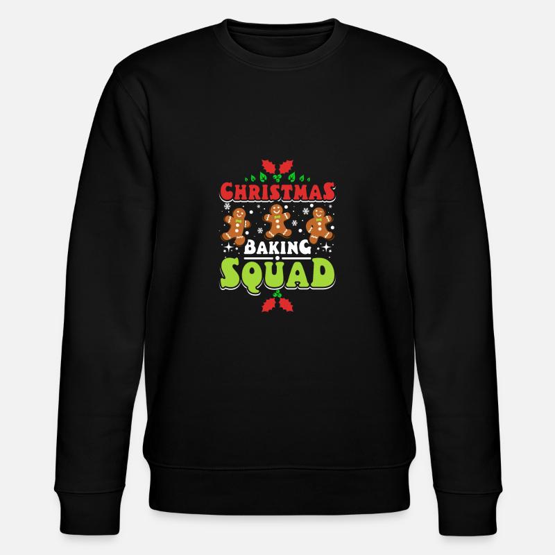 Christmas baking squad - Stanley/Stella CHANGER Unisex Organic Sweatshirt - black