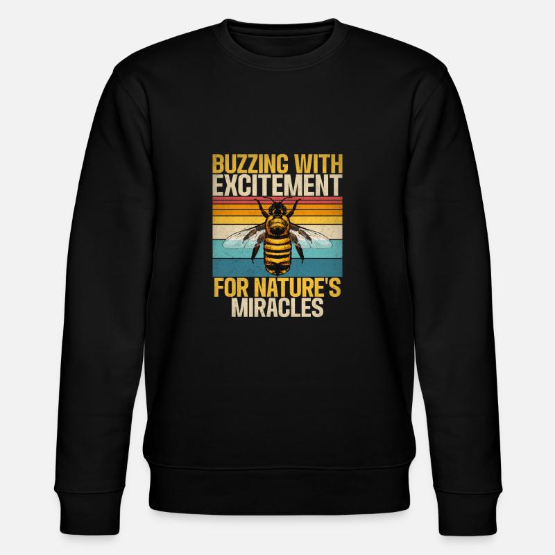 Cadeaux abeille - Sweat bio CHANGER Stanley/Stella Unisexe - noir