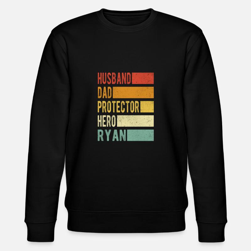 Ryan Name Papa Geschenk - Stanley/Stella Unisex Bio-Sweatshirt CHANGER  - Schwarz