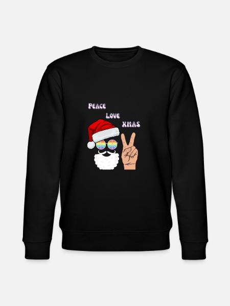 Peace Love Xmas | XMAS - Stanley/Stella CHANGER Unisex Organic Sweatshirt - black