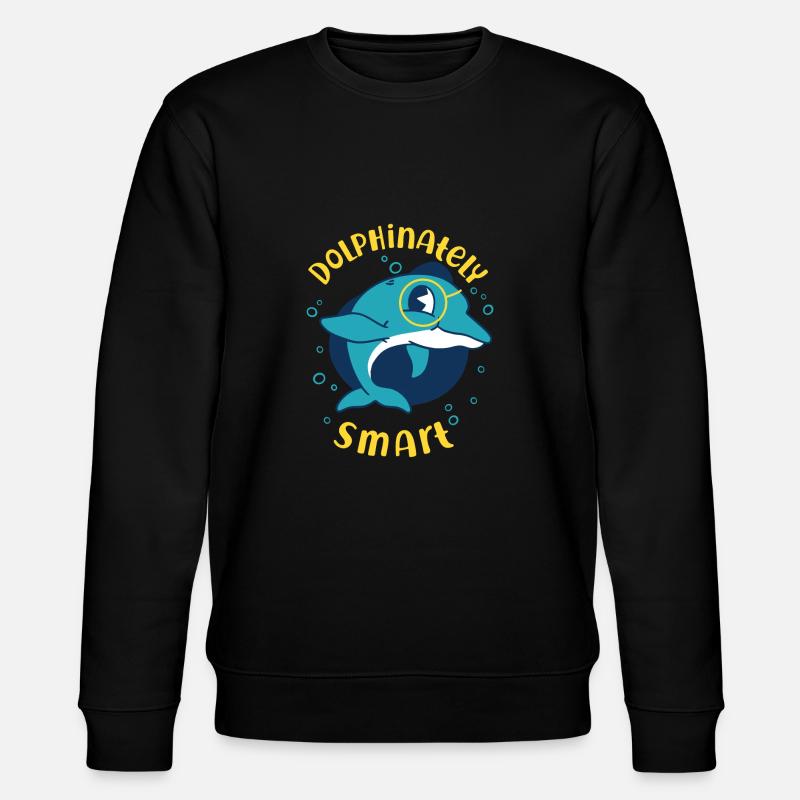 Dolphin Dolphinateley Smart - Stanley/Stella Unisex Bio-Sweatshirt CHANGER  - Schwarz
