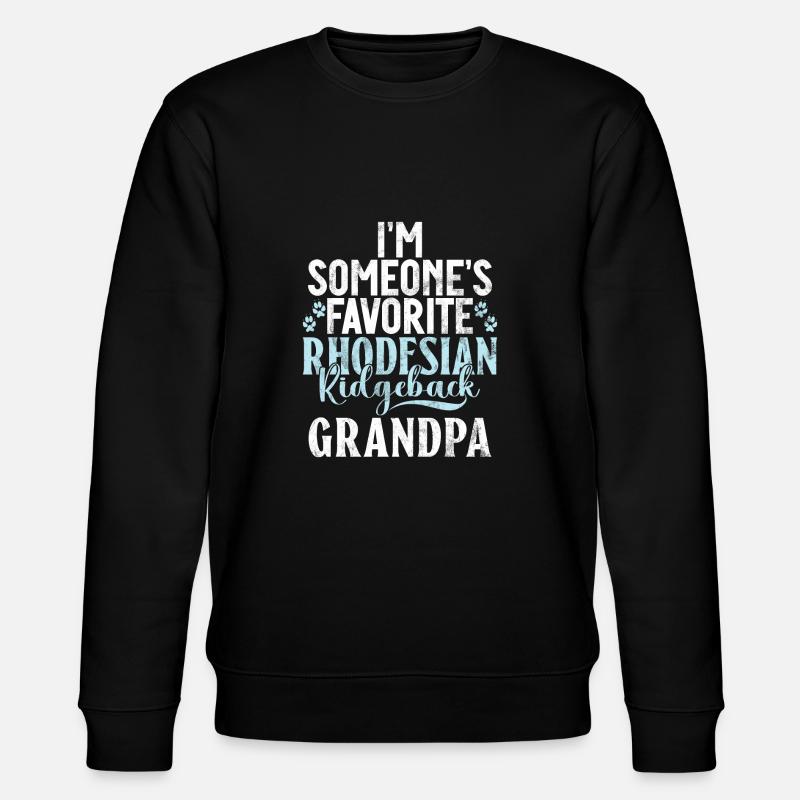 Rhodesian Ridgeback Gifts - Stanley/Stella CHANGER Unisex Organic Sweatshirt - black
