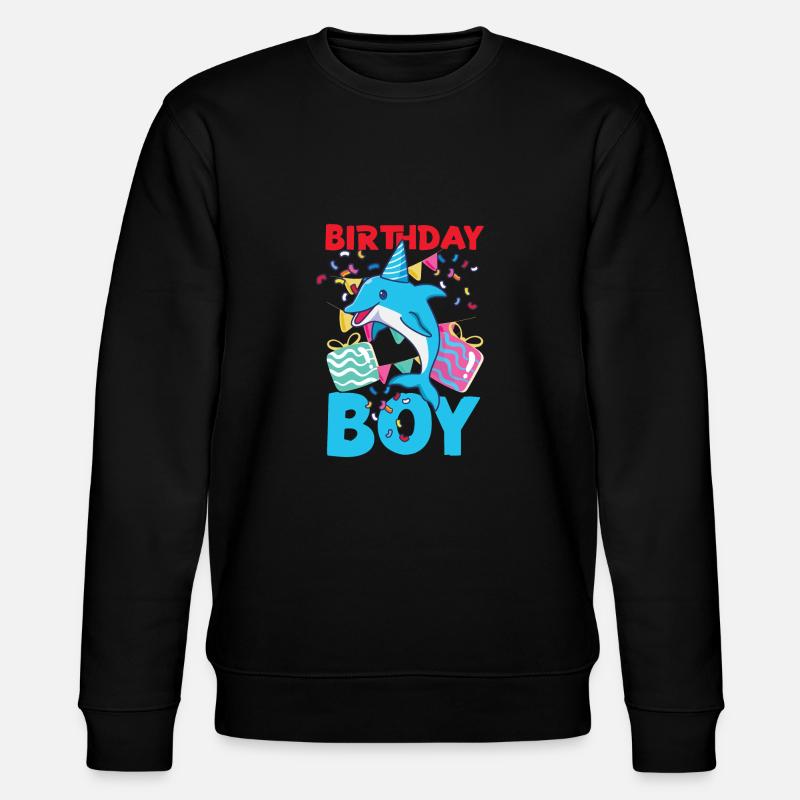 Dauphin Anniversaire Anniversaire Garçon - Sweat bio CHANGER Stanley/Stella Unisexe - noir