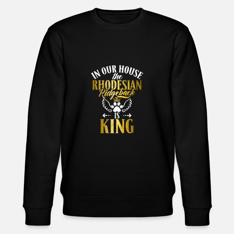 Rhodesian Ridgeback Gifts - Stanley/Stella CHANGER Unisex Organic Sweatshirt - black