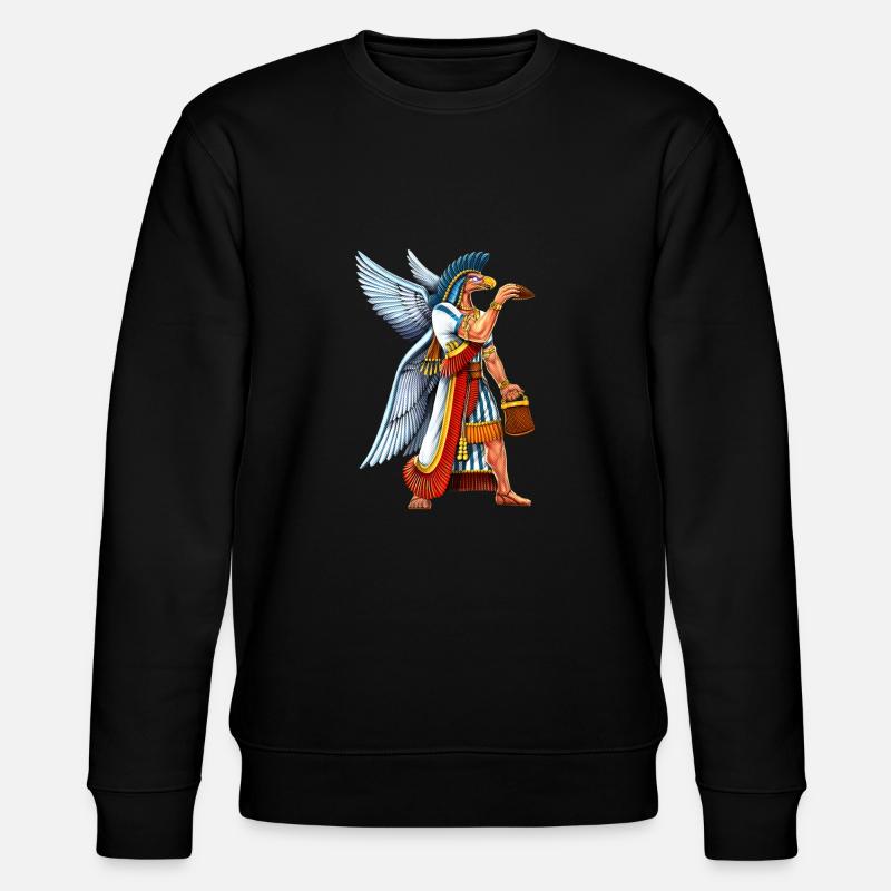Uralter Anunnaki-Gott - Stanley/Stella Unisex Bio-Sweatshirt CHANGER  - Schwarz