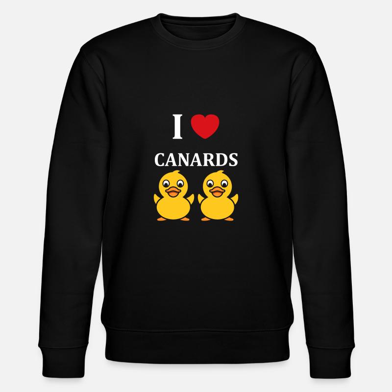 Petit canard - Sweat bio CHANGER Stanley/Stella Unisexe - noir