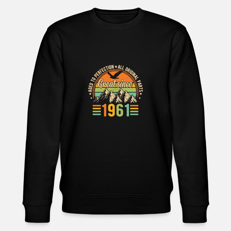 1961 - A legendary year - Stanley/Stella CHANGER Unisex Organic Sweatshirt - black