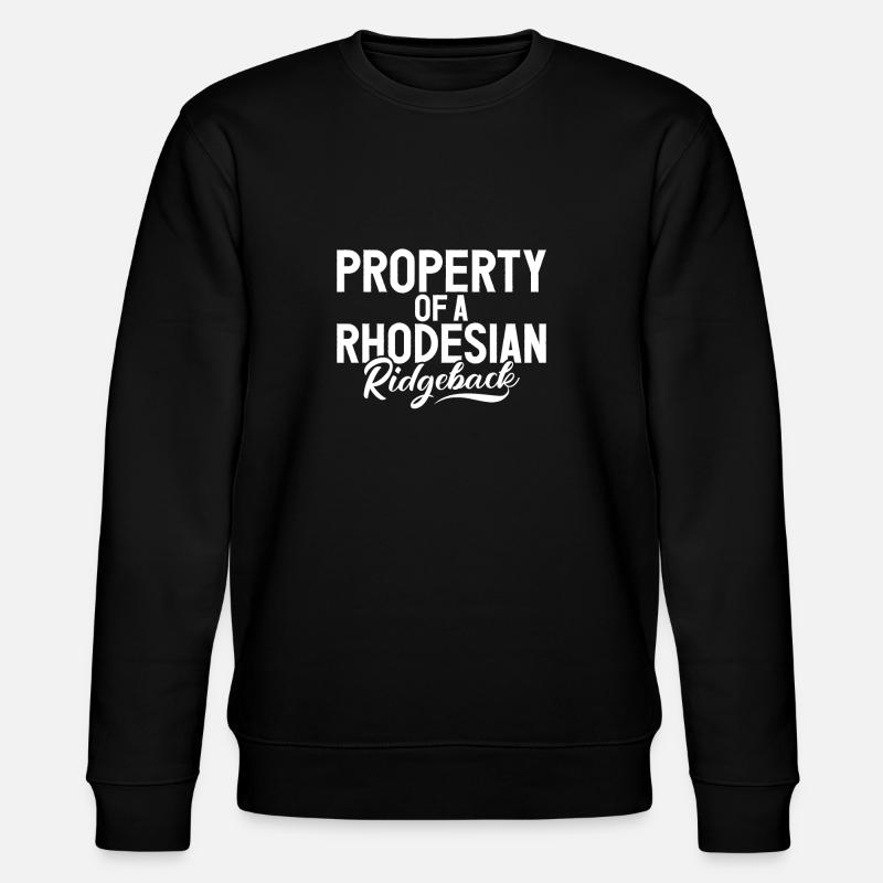 Rhodesian Ridgeback Gifts - Stanley/Stella CHANGER Unisex Organic Sweatshirt - black