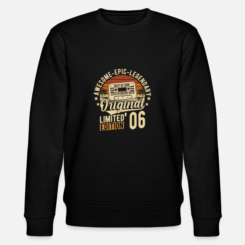 Legendär 2006 - Stanley/Stella Unisex Bio-Sweatshirt CHANGER  - Schwarz