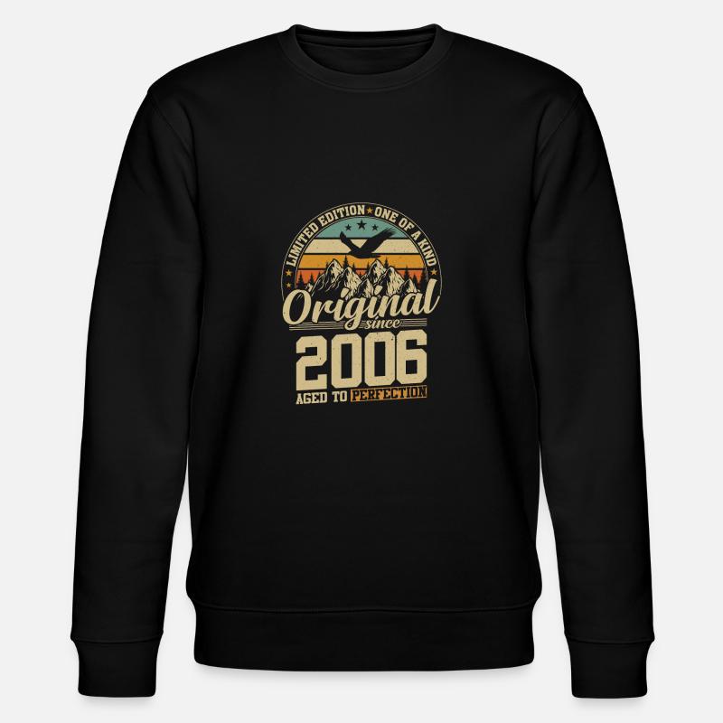 Millésime 2006 Anniversaire - Sweat bio CHANGER Stanley/Stella Unisexe - noir