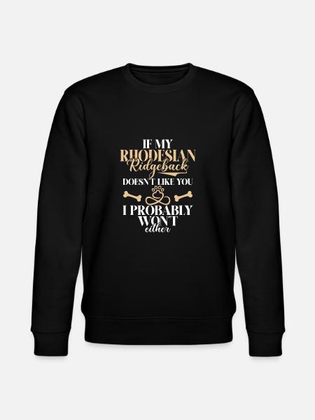 Rhodesian Ridgeback Gifts - Stanley/Stella CHANGER Unisex Organic Sweatshirt - black
