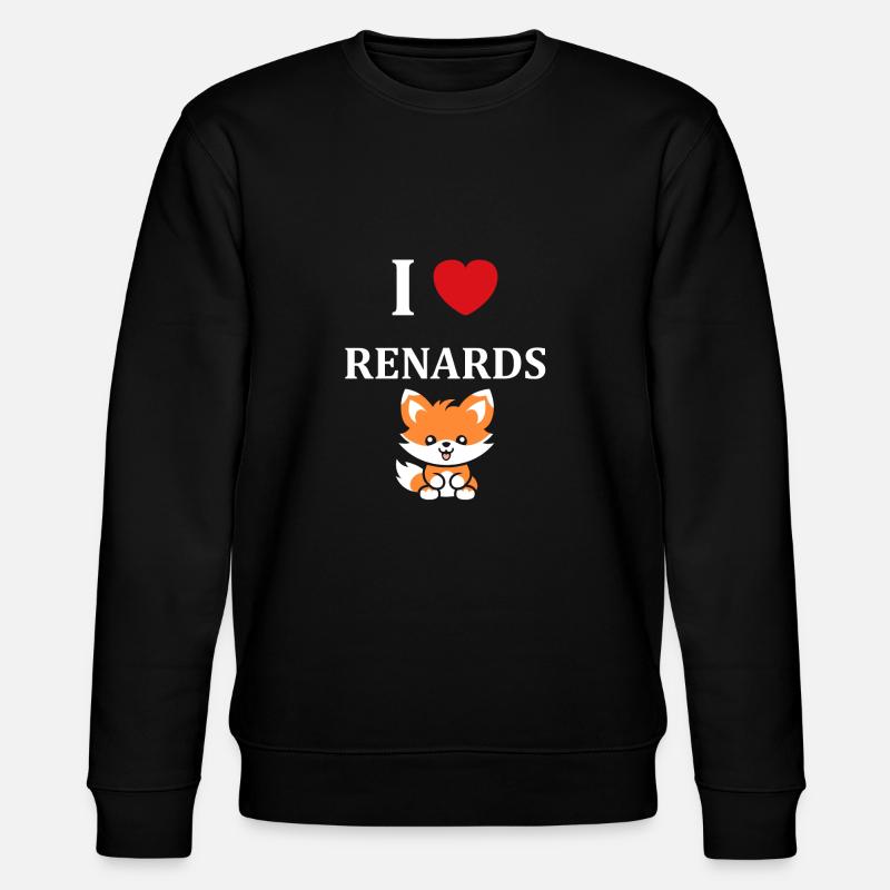 petit renard - Sweat bio CHANGER Stanley/Stella Unisexe - noir