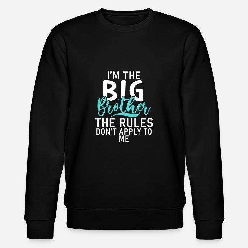 Big Brother Gift - Stanley/Stella CHANGER Unisex Organic Sweatshirt - black