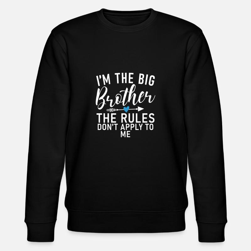 Big Brother Gift - Stanley/Stella CHANGER Unisex Organic Sweatshirt - black