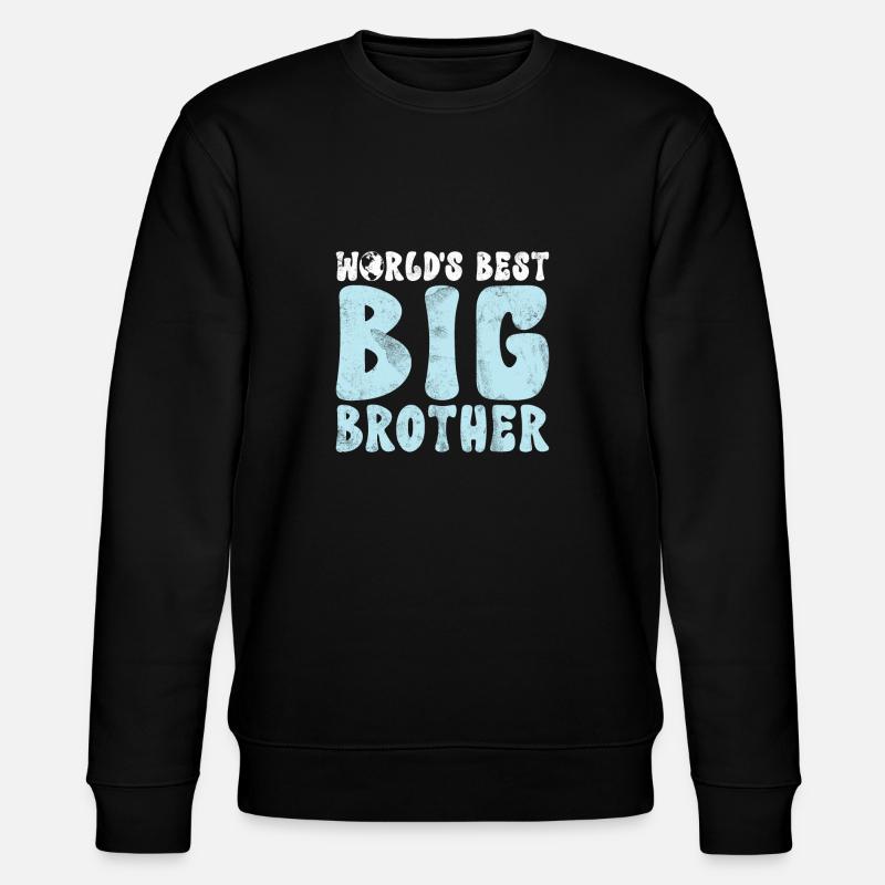 Big Brother Gift - Stanley/Stella CHANGER Unisex Organic Sweatshirt - black
