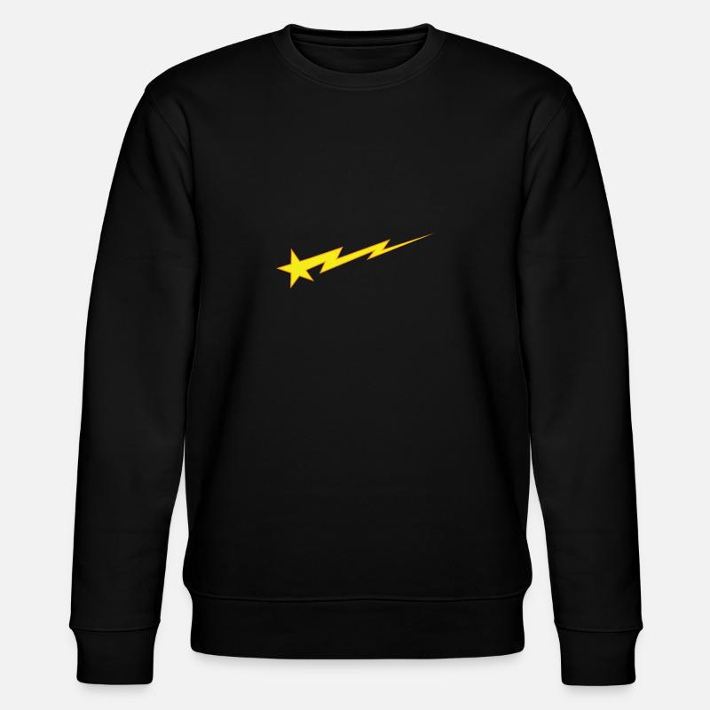 Sternblitz Nachthimmel - Stanley/Stella Unisex Bio-Sweatshirt CHANGER  - Schwarz
