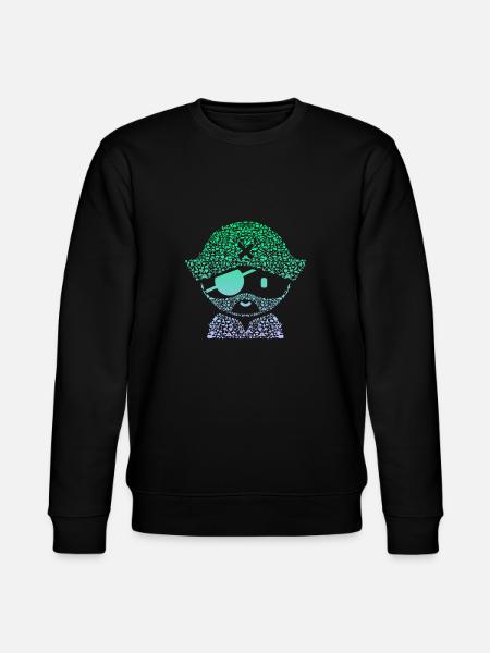 Silhouette Icon Pirate | Boys Pirate - Stanley/Stella CHANGER Unisex Organic Sweatshirt - black