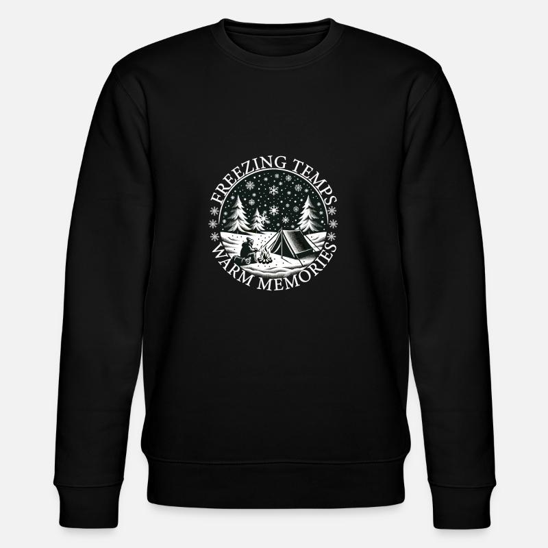 Camper Camp d’hiver Tente Camping - Sweat bio CHANGER Stanley/Stella Unisexe - noir