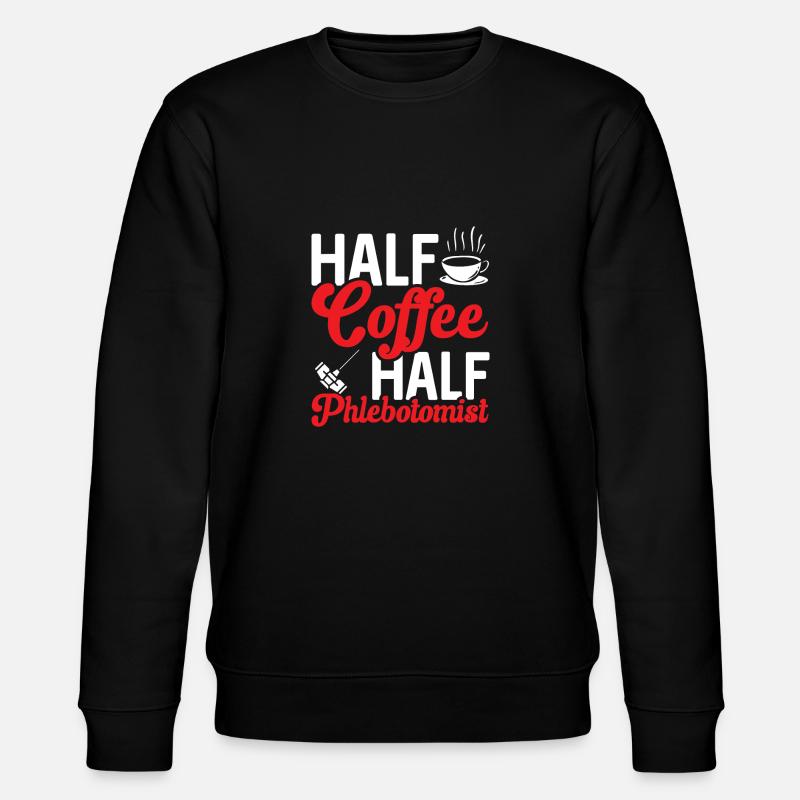 Phlebotomie Blutabnahme Blut Krankenschwester - Stanley/Stella Unisex Bio-Sweatshirt CHANGER  - Schwarz