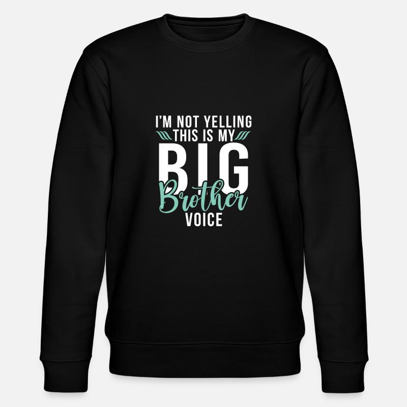 Big Brother Gift - Stanley/Stella CHANGER Unisex Organic Sweatshirt - black