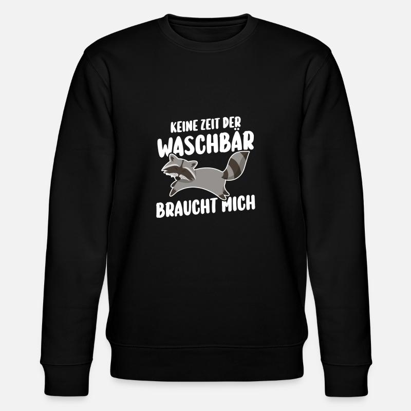 Waschbär - Stanley/Stella Unisex Bio-Sweatshirt CHANGER - Schwarz