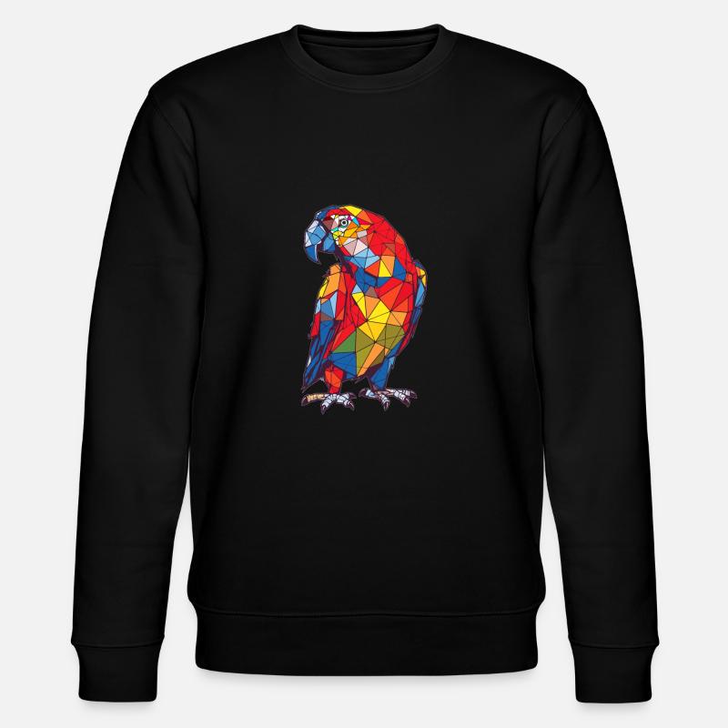Papagei - Stanley/Stella Unisex Bio-Sweatshirt CHANGER  - Schwarz