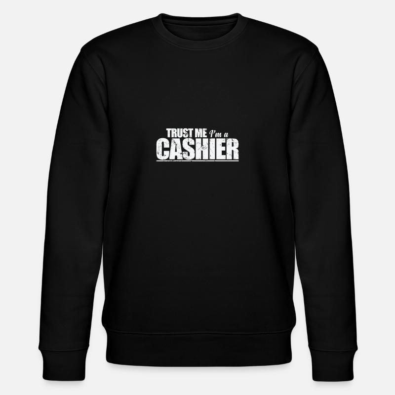 Trust Me I'm a Cashier Supermarkt Verkäufer - Stanley/Stella Unisex Bio-Sweatshirt CHANGER - Schwarz