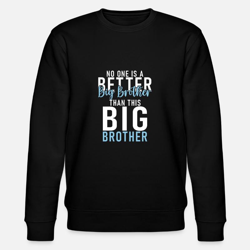 Big Brother Gift - Stanley/Stella CHANGER Unisex Organic Sweatshirt - black