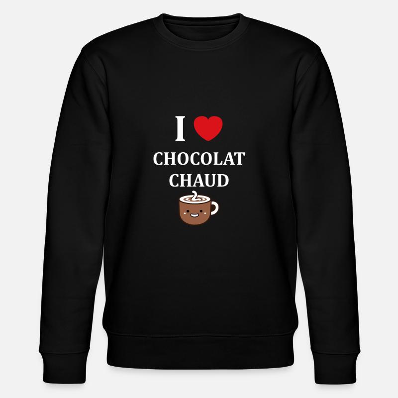 Humour petit chocolat chaud - Sweat bio CHANGER Stanley/Stella Unisexe - noir