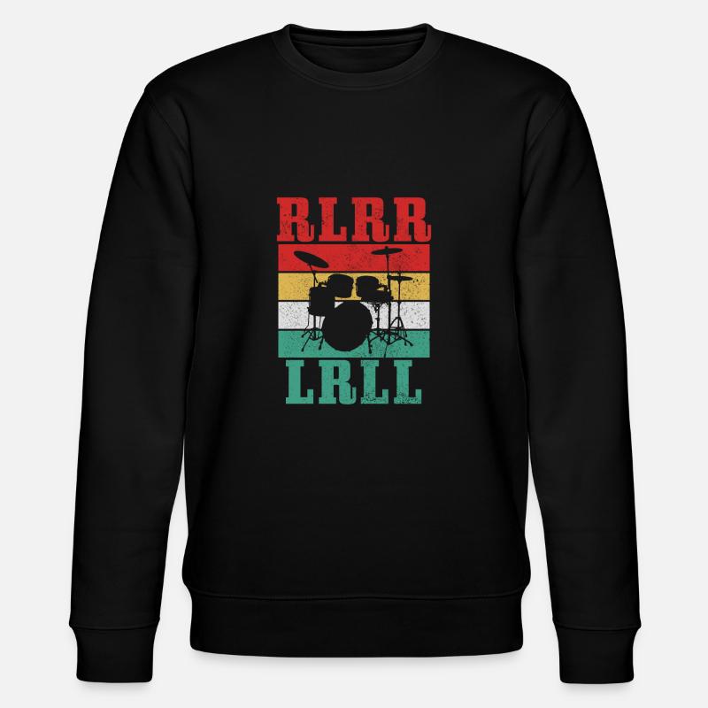 Drummer Drummer Drum Gift - Stanley/Stella CHANGER Unisex Organic Sweatshirt - black