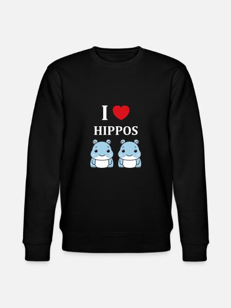 amour petit hippopotame - Sweat bio CHANGER Stanley/Stella Unisexe - noir