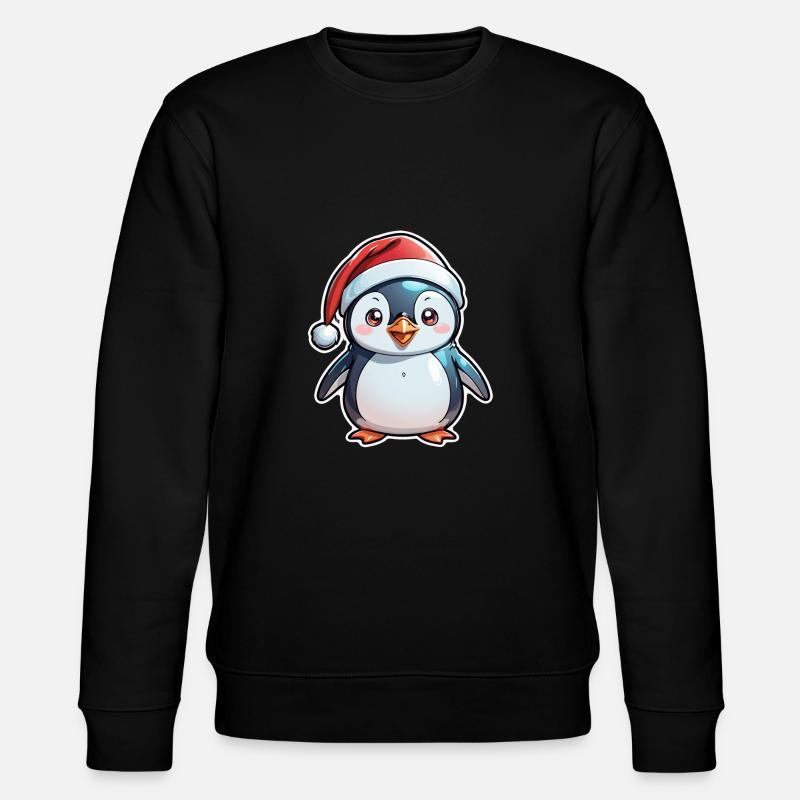 pingouin bonnet de noel - Sweat bio CHANGER Stanley/Stella Unisexe - noir
