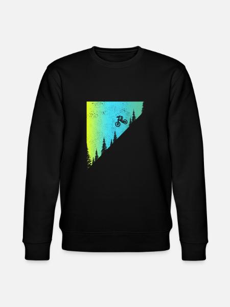 Mountainbike MTB Downhill Biker Gave - Stanley/Stella økologisk unisex-sweatshirt CHANGER  - sort