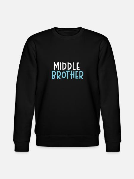 Middle Brother Gifts - Stanley/Stella CHANGER Unisex Organic Sweatshirt - black