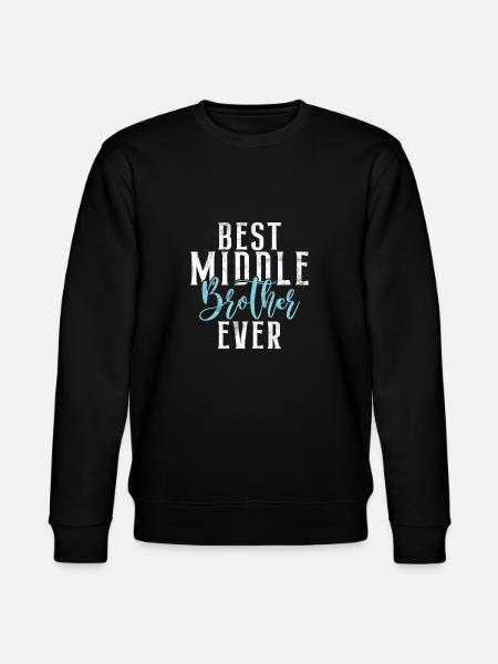 Middle Brother Gifts - Stanley/Stella CHANGER Unisex Organic Sweatshirt - black