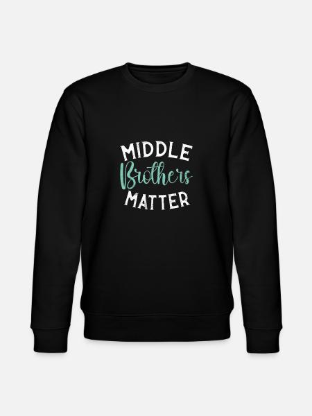 Middle Brother Gifts - Stanley/Stella CHANGER Unisex Organic Sweatshirt - black