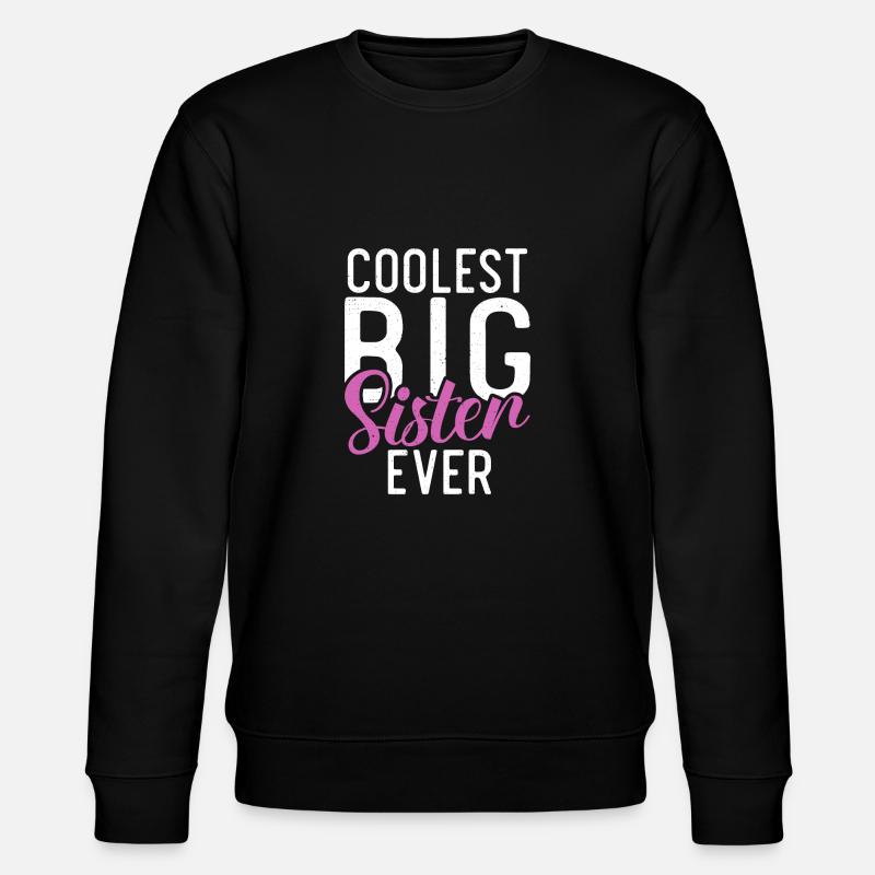 Big Sister Gift - Stanley/Stella Unisex Bio-Sweatshirt CHANGER  - Schwarz
