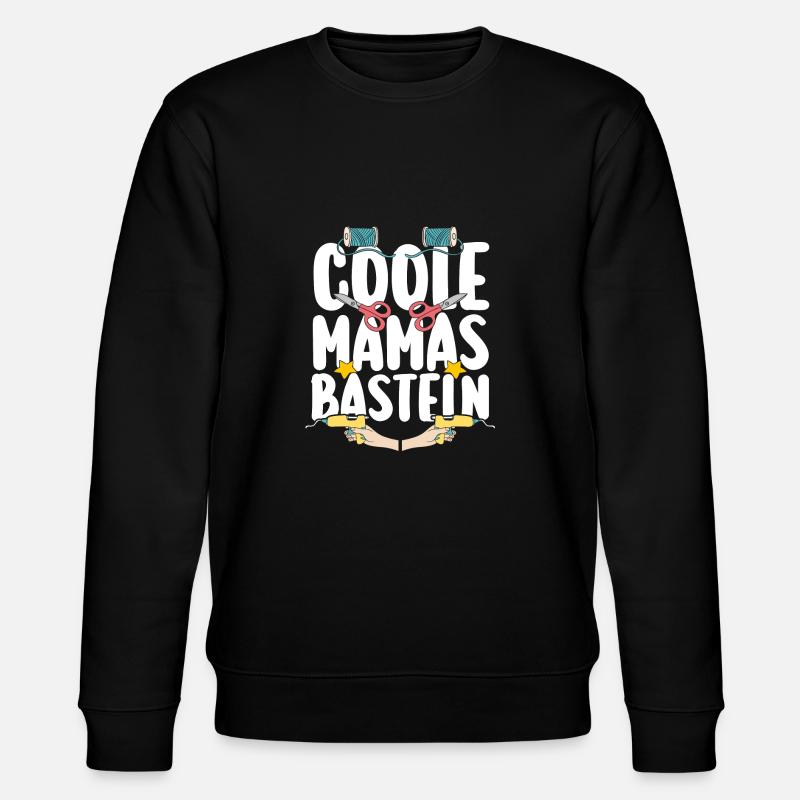 Mama Mutter Bastler Basteln - Stanley/Stella Unisex Bio-Sweatshirt CHANGER  - Schwarz