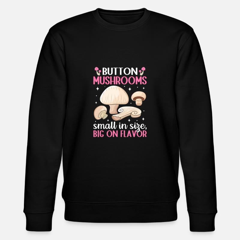 Champignons- Mushrooms- Pilze Geschenkidee - Stanley/Stella Unisex Bio-Sweatshirt CHANGER - Schwarz