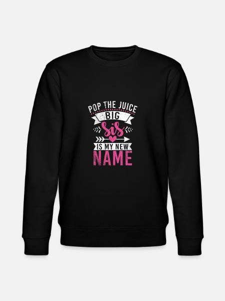 Big Sister Gift - Stanley/Stella CHANGER Unisex Organic Sweatshirt - black