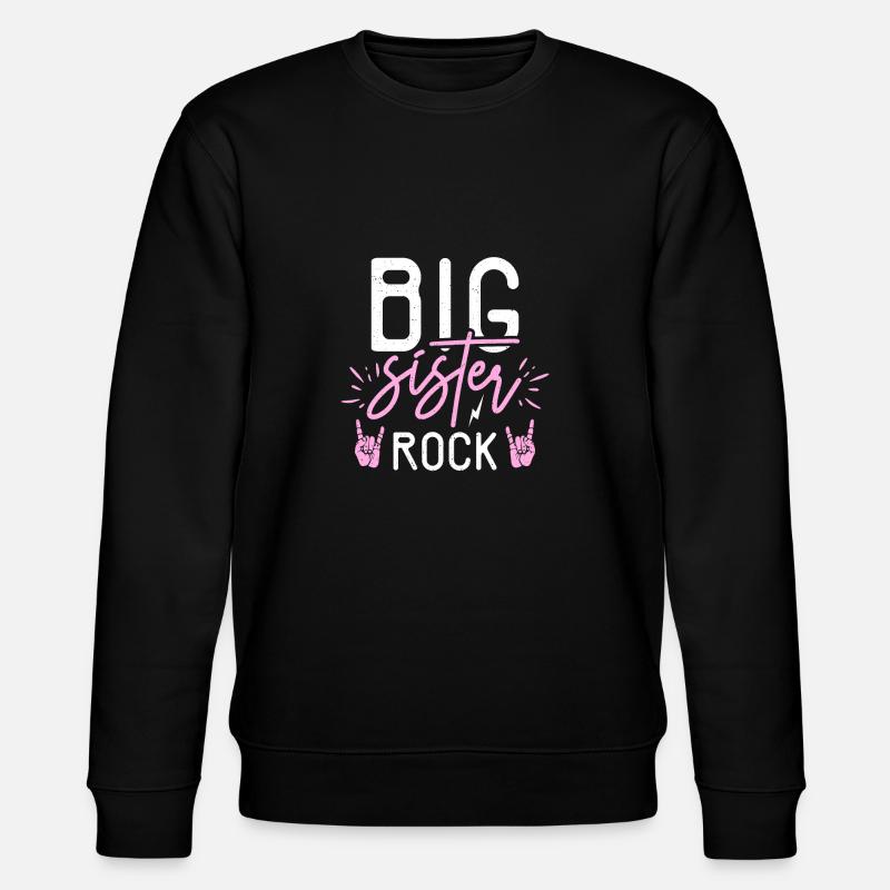 Big Sister Gift - Stanley/Stella CHANGER Unisex Organic Sweatshirt - black