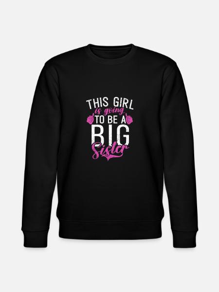 Big Sister Gift - Stanley/Stella CHANGER Unisex Organic Sweatshirt - black