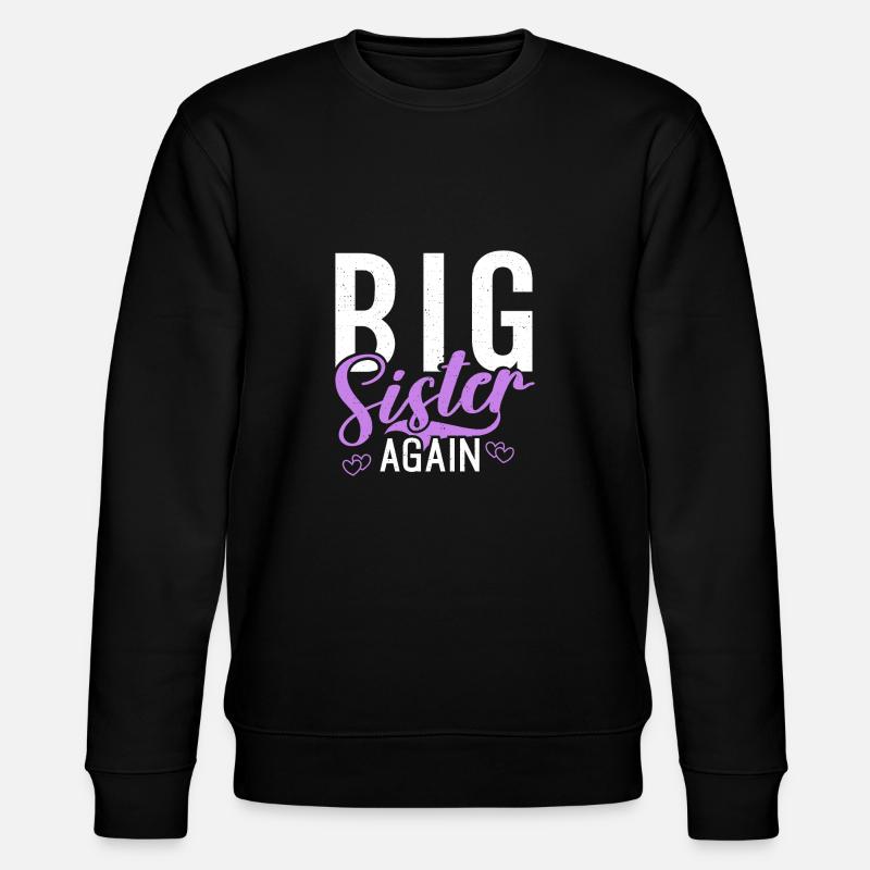 Big Sister Gift - Stanley/Stella Unisex Bio-Sweatshirt CHANGER - Schwarz