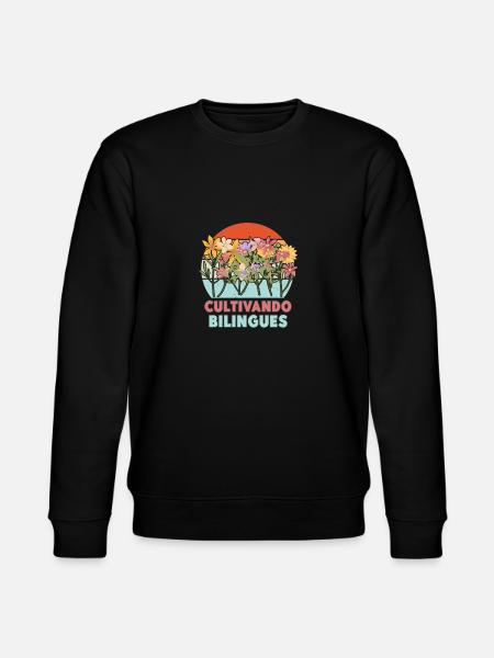 Cultivando Bilingües Spanish Teacher Apparel - Stanley/Stella CHANGER Unisex Organic Sweatshirt - black