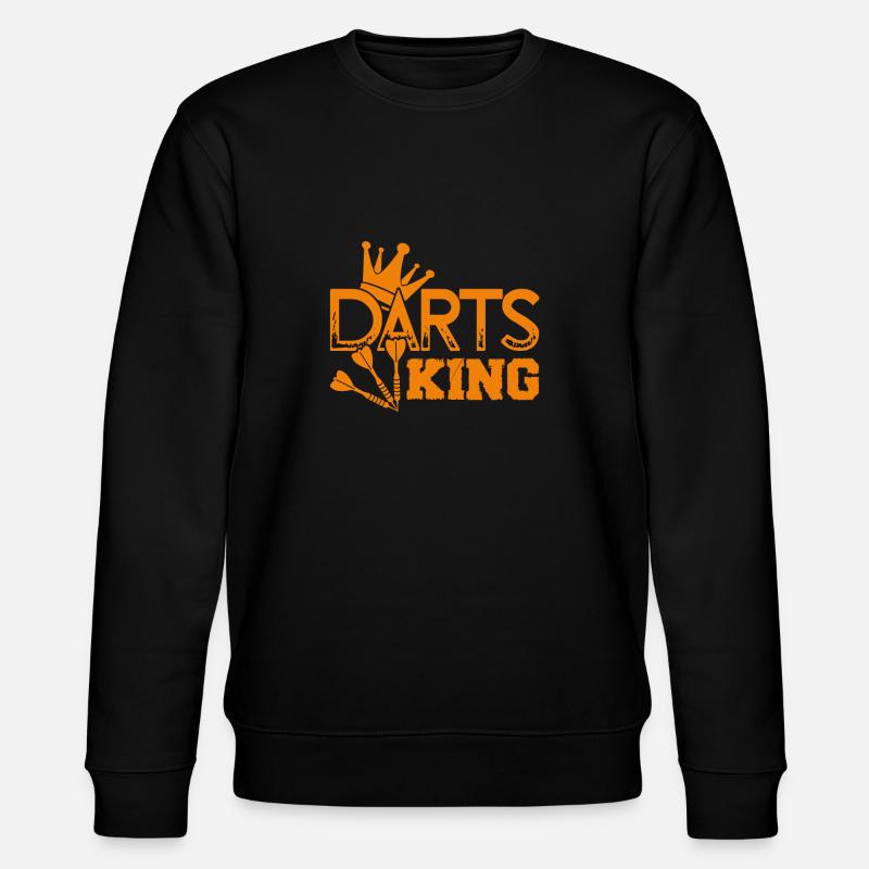 Darts Darts King - Stanley/Stella CHANGER Unisex Organic Sweatshirt - black