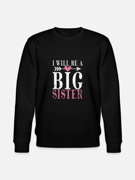 Big Sister Gift - Stanley/Stella CHANGER Unisex Organic Sweatshirt - black
