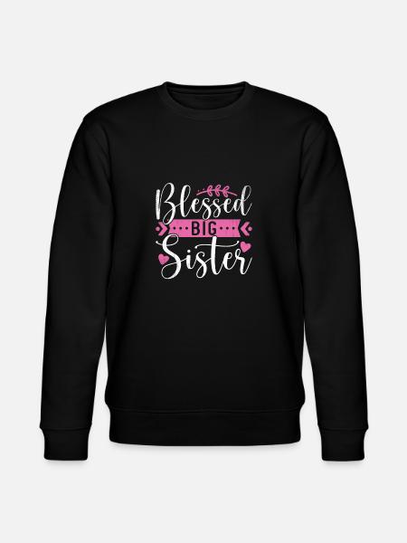 Grote zus cadeau - Stanley/Stella Uniseks bio-sweatshirt CHANGER  - zwart